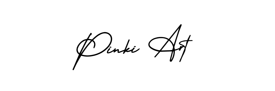 Best and Professional Signature Style for Pinki Art. AmerikaSignatureDemo-Regular Best Signature Style Collection. Pinki Art signature style 3 images and pictures png