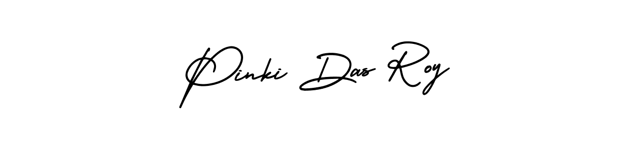 How to make Pinki Das Roy name signature. Use AmerikaSignatureDemo-Regular style for creating short signs online. This is the latest handwritten sign. Pinki Das Roy signature style 3 images and pictures png