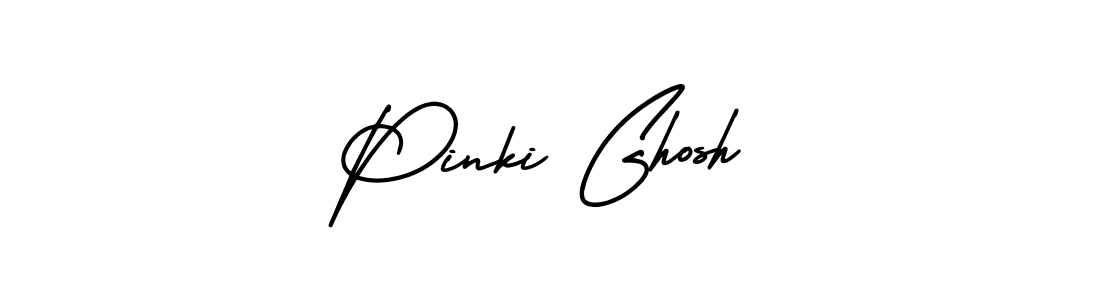 Pinki Ghosh stylish signature style. Best Handwritten Sign (AmerikaSignatureDemo-Regular) for my name. Handwritten Signature Collection Ideas for my name Pinki Ghosh. Pinki Ghosh signature style 3 images and pictures png