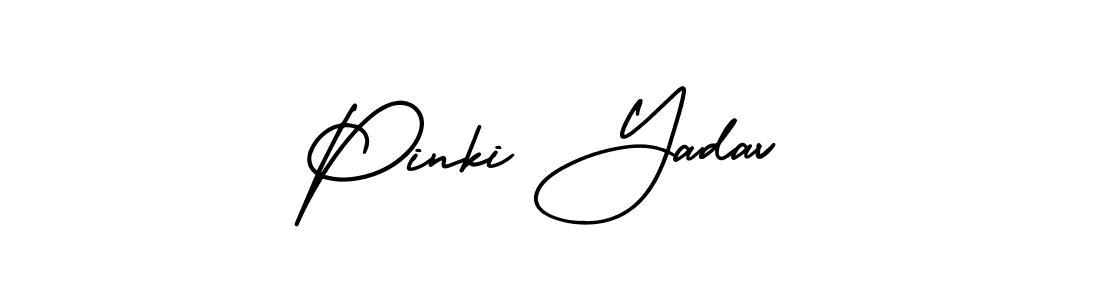Make a beautiful signature design for name Pinki Yadav. Use this online signature maker to create a handwritten signature for free. Pinki Yadav signature style 3 images and pictures png