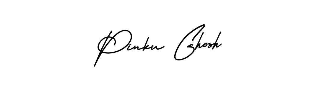 Make a beautiful signature design for name Pinku Ghosh. With this signature (AmerikaSignatureDemo-Regular) style, you can create a handwritten signature for free. Pinku Ghosh signature style 3 images and pictures png