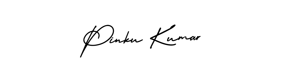 The best way (AmerikaSignatureDemo-Regular) to make a short signature is to pick only two or three words in your name. The name Pinku Kumar include a total of six letters. For converting this name. Pinku Kumar signature style 3 images and pictures png