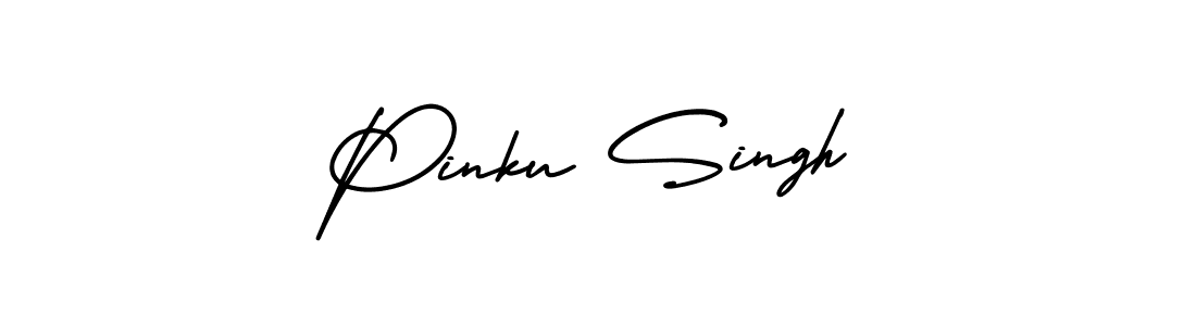 How to make Pinku Singh signature? AmerikaSignatureDemo-Regular is a professional autograph style. Create handwritten signature for Pinku Singh name. Pinku Singh signature style 3 images and pictures png