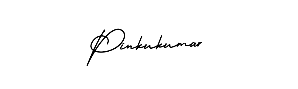 How to make Pinkukumar name signature. Use AmerikaSignatureDemo-Regular style for creating short signs online. This is the latest handwritten sign. Pinkukumar signature style 3 images and pictures png
