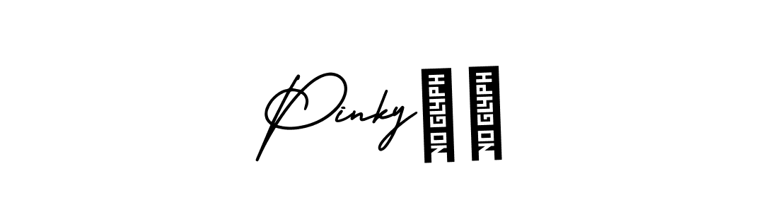 It looks lik you need a new signature style for name Pinky❤️. Design unique handwritten (AmerikaSignatureDemo-Regular) signature with our free signature maker in just a few clicks. Pinky❤️ signature style 3 images and pictures png