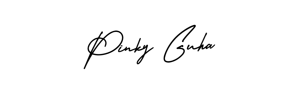 This is the best signature style for the Pinky Guha name. Also you like these signature font (AmerikaSignatureDemo-Regular). Mix name signature. Pinky Guha signature style 3 images and pictures png