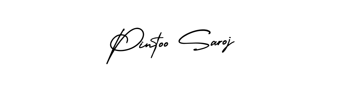 Make a beautiful signature design for name Pintoo Saroj. Use this online signature maker to create a handwritten signature for free. Pintoo Saroj signature style 3 images and pictures png