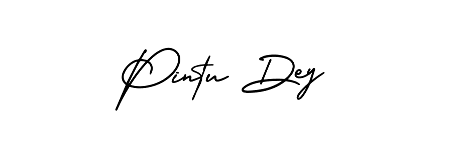 Use a signature maker to create a handwritten signature online. With this signature software, you can design (AmerikaSignatureDemo-Regular) your own signature for name Pintu Dey. Pintu Dey signature style 3 images and pictures png