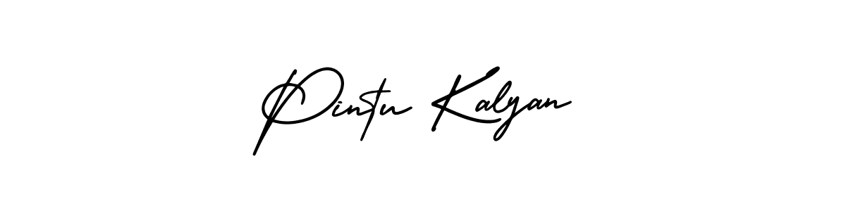 It looks lik you need a new signature style for name Pintu Kalyan. Design unique handwritten (AmerikaSignatureDemo-Regular) signature with our free signature maker in just a few clicks. Pintu Kalyan signature style 3 images and pictures png