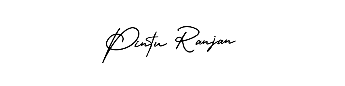 How to Draw Pintu Ranjan signature style? AmerikaSignatureDemo-Regular is a latest design signature styles for name Pintu Ranjan. Pintu Ranjan signature style 3 images and pictures png