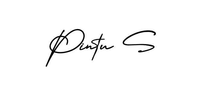How to make Pintu S signature? AmerikaSignatureDemo-Regular is a professional autograph style. Create handwritten signature for Pintu S name. Pintu S signature style 3 images and pictures png