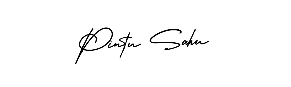 AmerikaSignatureDemo-Regular is a professional signature style that is perfect for those who want to add a touch of class to their signature. It is also a great choice for those who want to make their signature more unique. Get Pintu Sahu name to fancy signature for free. Pintu Sahu signature style 3 images and pictures png