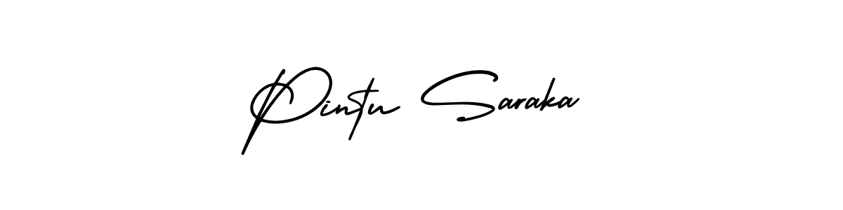 Make a beautiful signature design for name Pintu Saraka. Use this online signature maker to create a handwritten signature for free. Pintu Saraka signature style 3 images and pictures png