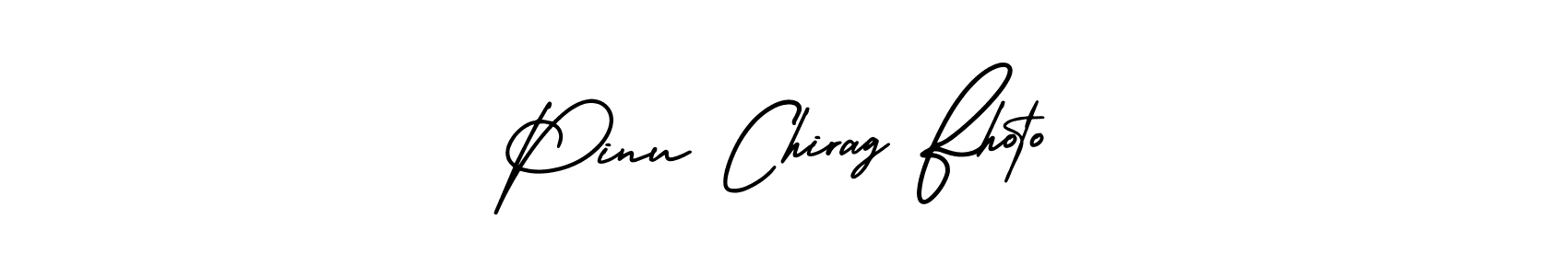 Pinu Chirag Fhoto stylish signature style. Best Handwritten Sign (AmerikaSignatureDemo-Regular) for my name. Handwritten Signature Collection Ideas for my name Pinu Chirag Fhoto. Pinu Chirag Fhoto signature style 3 images and pictures png