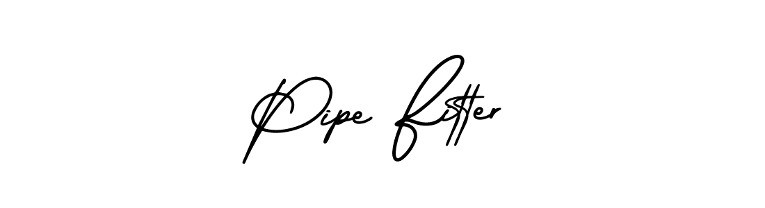 The best way (AmerikaSignatureDemo-Regular) to make a short signature is to pick only two or three words in your name. The name Pipe Fitter include a total of six letters. For converting this name. Pipe Fitter signature style 3 images and pictures png