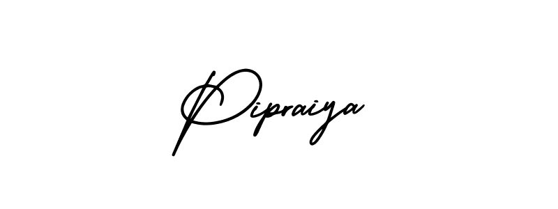 Use a signature maker to create a handwritten signature online. With this signature software, you can design (AmerikaSignatureDemo-Regular) your own signature for name Pipraiya. Pipraiya signature style 3 images and pictures png