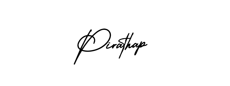 Use a signature maker to create a handwritten signature online. With this signature software, you can design (AmerikaSignatureDemo-Regular) your own signature for name Pirathap. Pirathap signature style 3 images and pictures png