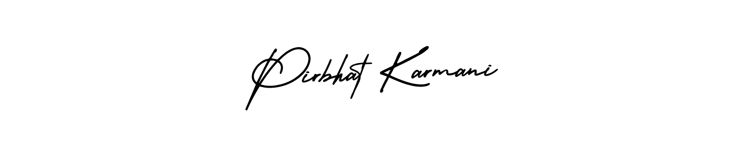Make a beautiful signature design for name Pirbhat Karmani. With this signature (AmerikaSignatureDemo-Regular) style, you can create a handwritten signature for free. Pirbhat Karmani signature style 3 images and pictures png
