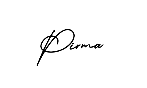 Design your own signature with our free online signature maker. With this signature software, you can create a handwritten (AmerikaSignatureDemo-Regular) signature for name Pirma. Pirma signature style 3 images and pictures png