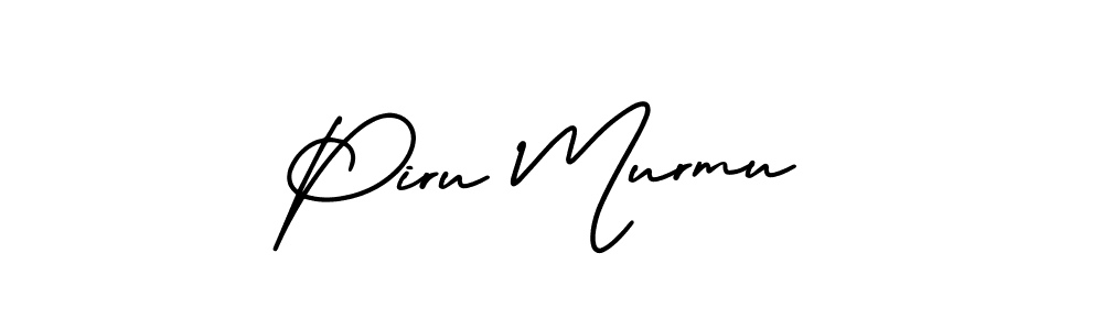 It looks lik you need a new signature style for name Piru Murmu. Design unique handwritten (AmerikaSignatureDemo-Regular) signature with our free signature maker in just a few clicks. Piru Murmu signature style 3 images and pictures png