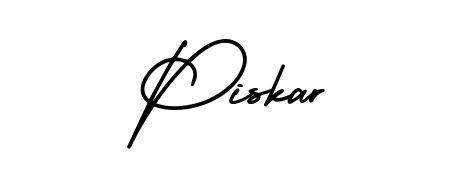 Achieve flawless digital penmanship with Piskar name in AmerikaSignatureDemo-Regular font. The perfect tool for creating online signatures. Piskar signature style 3 images and pictures png