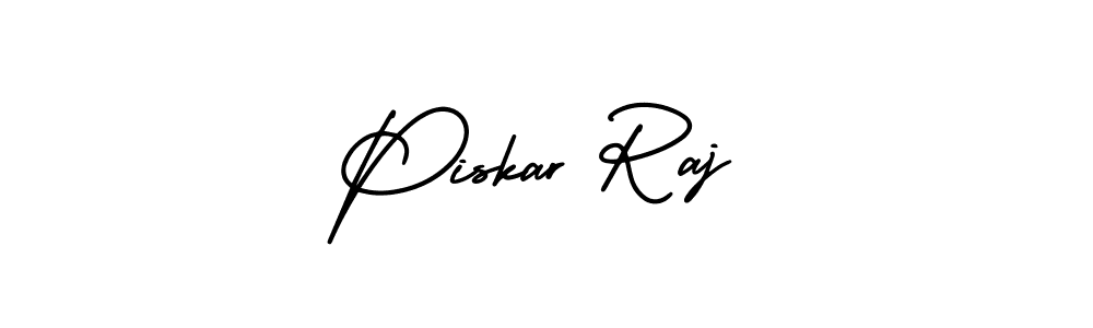 Piskar Raj stylish signature style. Best Handwritten Sign (AmerikaSignatureDemo-Regular) for my name. Handwritten Signature Collection Ideas for my name Piskar Raj. Piskar Raj signature style 3 images and pictures png