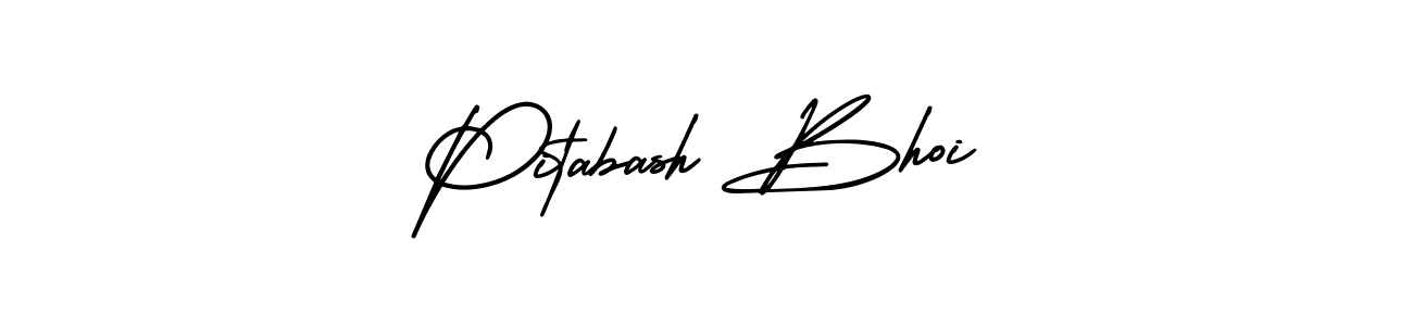 It looks lik you need a new signature style for name Pitabash Bhoi. Design unique handwritten (AmerikaSignatureDemo-Regular) signature with our free signature maker in just a few clicks. Pitabash Bhoi signature style 3 images and pictures png