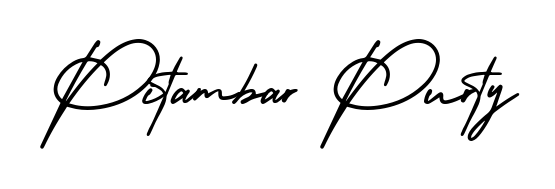 Also we have Pitambar Purty name is the best signature style. Create professional handwritten signature collection using AmerikaSignatureDemo-Regular autograph style. Pitambar Purty signature style 3 images and pictures png