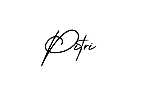 This is the best signature style for the Pitri name. Also you like these signature font (AmerikaSignatureDemo-Regular). Mix name signature. Pitri signature style 3 images and pictures png