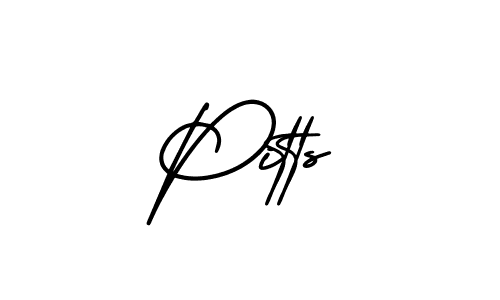 Make a beautiful signature design for name Pitts. Use this online signature maker to create a handwritten signature for free. Pitts signature style 3 images and pictures png