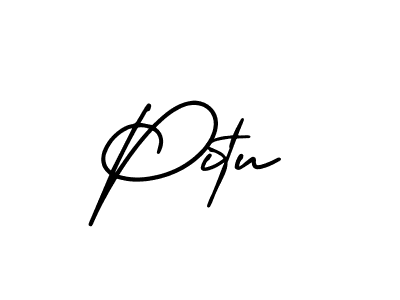 The best way (AmerikaSignatureDemo-Regular) to make a short signature is to pick only two or three words in your name. The name Pitu include a total of six letters. For converting this name. Pitu signature style 3 images and pictures png