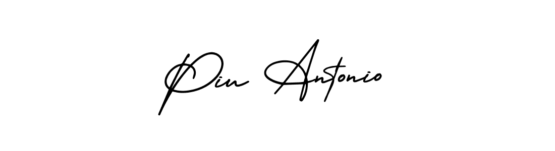 You can use this online signature creator to create a handwritten signature for the name Piu Antonio. This is the best online autograph maker. Piu Antonio signature style 3 images and pictures png