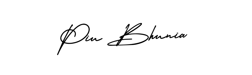 This is the best signature style for the Piu Bhunia name. Also you like these signature font (AmerikaSignatureDemo-Regular). Mix name signature. Piu Bhunia signature style 3 images and pictures png