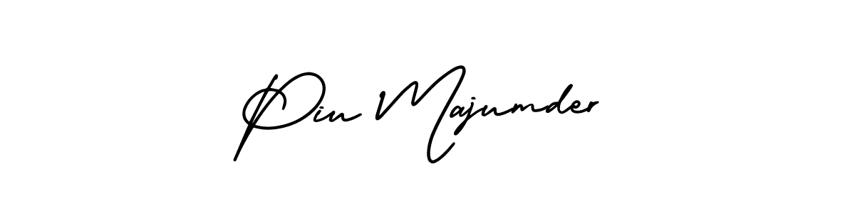 Design your own signature with our free online signature maker. With this signature software, you can create a handwritten (AmerikaSignatureDemo-Regular) signature for name Piu Majumder. Piu Majumder signature style 3 images and pictures png