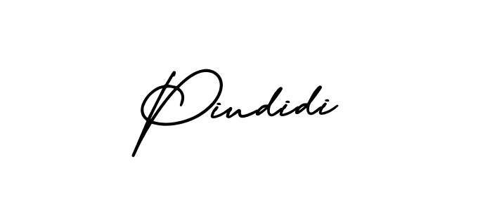 Similarly AmerikaSignatureDemo-Regular is the best handwritten signature design. Signature creator online .You can use it as an online autograph creator for name Piudidi. Piudidi signature style 3 images and pictures png