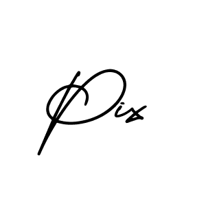 You should practise on your own different ways (AmerikaSignatureDemo-Regular) to write your name (Pix) in signature. don't let someone else do it for you. Pix signature style 3 images and pictures png