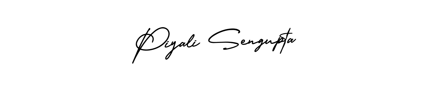 This is the best signature style for the Piyali Sengupta name. Also you like these signature font (AmerikaSignatureDemo-Regular). Mix name signature. Piyali Sengupta signature style 3 images and pictures png