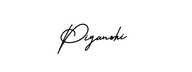 How to make Piyanshi signature? AmerikaSignatureDemo-Regular is a professional autograph style. Create handwritten signature for Piyanshi name. Piyanshi signature style 3 images and pictures png