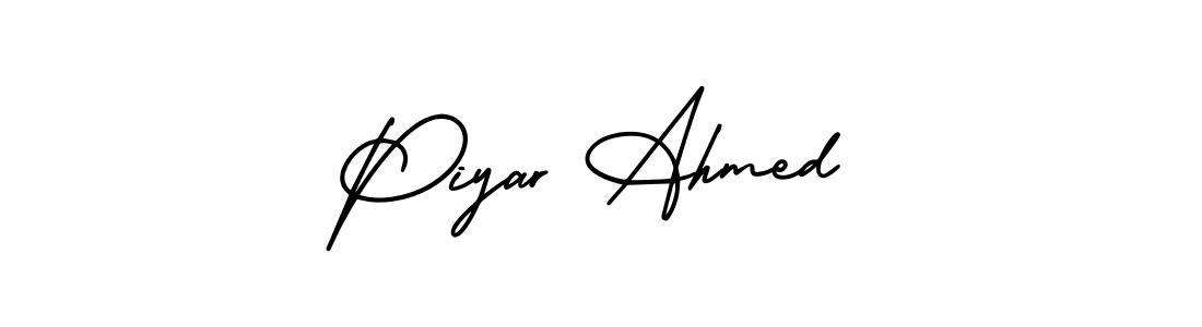 Also we have Piyar Ahmed name is the best signature style. Create professional handwritten signature collection using AmerikaSignatureDemo-Regular autograph style. Piyar Ahmed signature style 3 images and pictures png