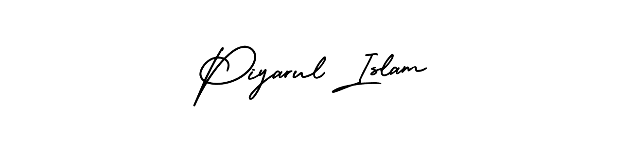 Piyarul Islam stylish signature style. Best Handwritten Sign (AmerikaSignatureDemo-Regular) for my name. Handwritten Signature Collection Ideas for my name Piyarul Islam. Piyarul Islam signature style 3 images and pictures png