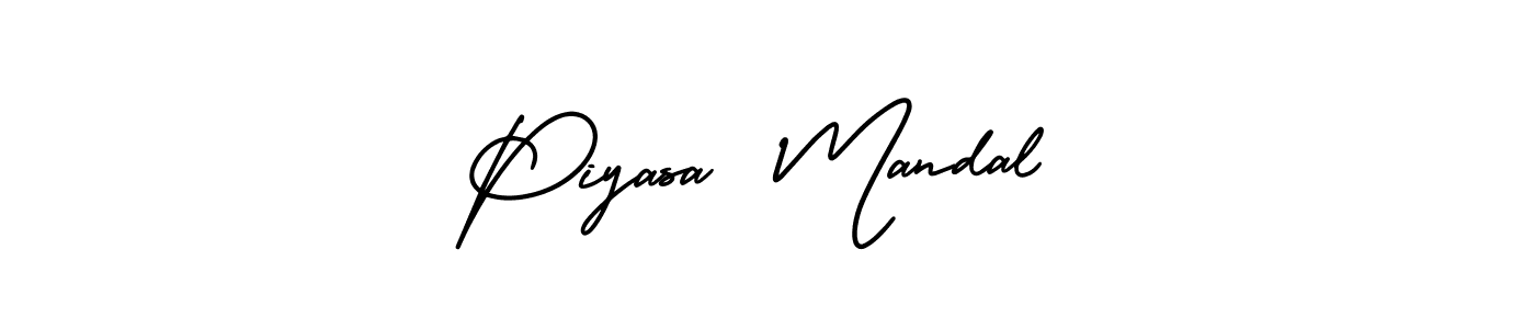 Also You can easily find your signature by using the search form. We will create Piyasa  Mandal name handwritten signature images for you free of cost using AmerikaSignatureDemo-Regular sign style. Piyasa  Mandal signature style 3 images and pictures png