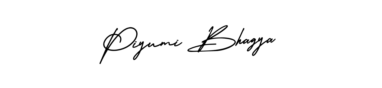 AmerikaSignatureDemo-Regular is a professional signature style that is perfect for those who want to add a touch of class to their signature. It is also a great choice for those who want to make their signature more unique. Get Piyumi Bhagya name to fancy signature for free. Piyumi Bhagya signature style 3 images and pictures png