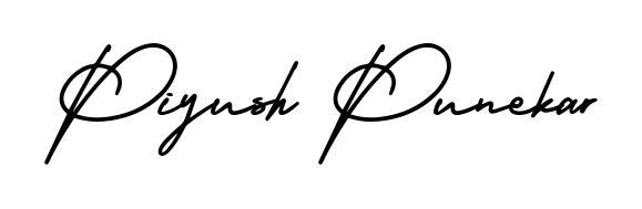 A sleek calligraphic signature for name Piyush Punekar utilizing AmerikaSignatureDemo-Regular styling. Great for adding personal signatures to photos and art. Piyush Punekar signature style 3 images and pictures png