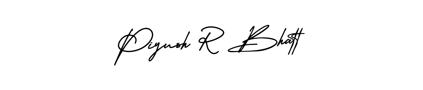 Also You can easily find your signature by using the search form. We will create Piyush R Bhatt name handwritten signature images for you free of cost using AmerikaSignatureDemo-Regular sign style. Piyush R Bhatt signature style 3 images and pictures png