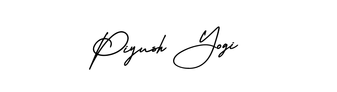 How to Draw Piyush Yogi signature style? AmerikaSignatureDemo-Regular is a latest design signature styles for name Piyush Yogi. Piyush Yogi signature style 3 images and pictures png