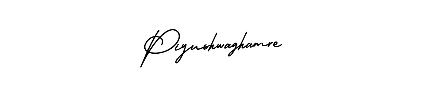 Piyushwaghamre stylish signature style. Best Handwritten Sign (AmerikaSignatureDemo-Regular) for my name. Handwritten Signature Collection Ideas for my name Piyushwaghamre. Piyushwaghamre signature style 3 images and pictures png