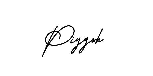 Use a signature maker to create a handwritten signature online. With this signature software, you can design (AmerikaSignatureDemo-Regular) your own signature for name Piyysh. Piyysh signature style 3 images and pictures png