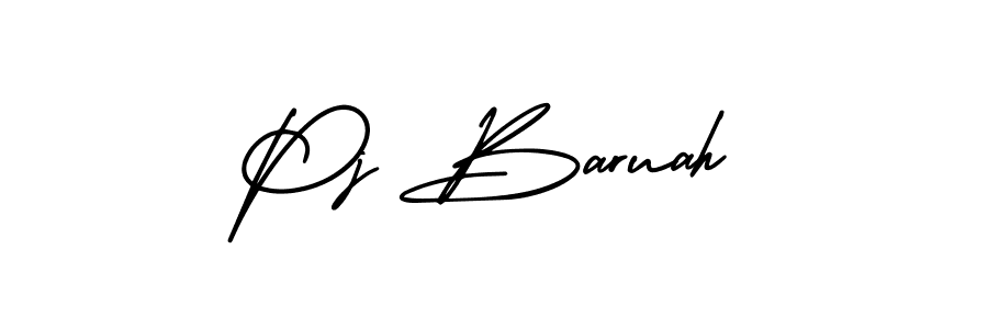 Best and Professional Signature Style for Pj Baruah. AmerikaSignatureDemo-Regular Best Signature Style Collection. Pj Baruah signature style 3 images and pictures png