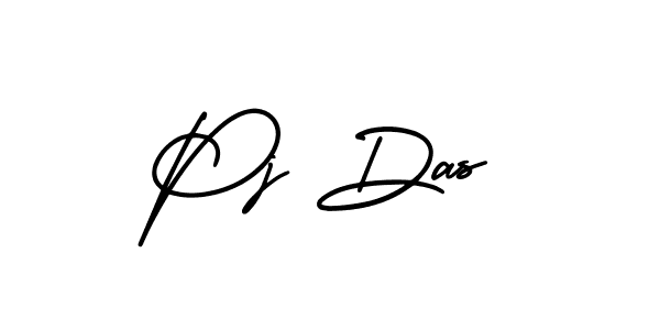 Use a signature maker to create a handwritten signature online. With this signature software, you can design (AmerikaSignatureDemo-Regular) your own signature for name Pj Das. Pj Das signature style 3 images and pictures png