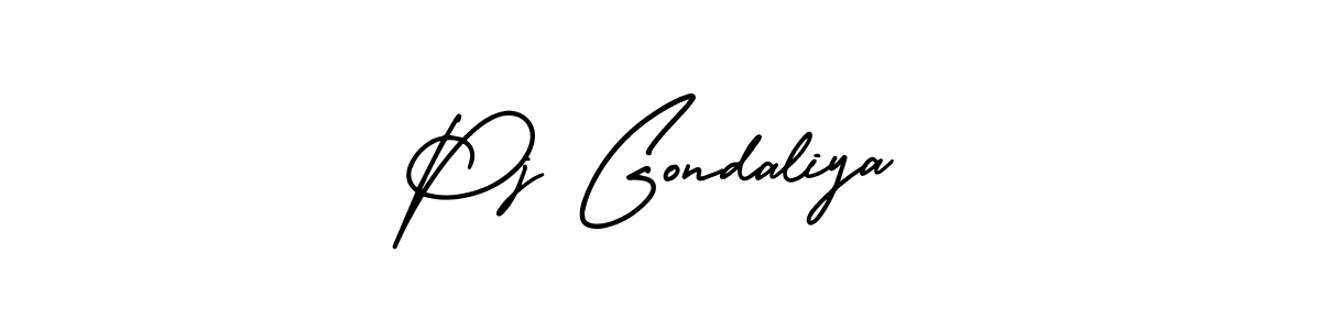 Here are the top 10 professional signature styles for the name Pj Gondaliya. These are the best autograph styles you can use for your name. Pj Gondaliya signature style 3 images and pictures png